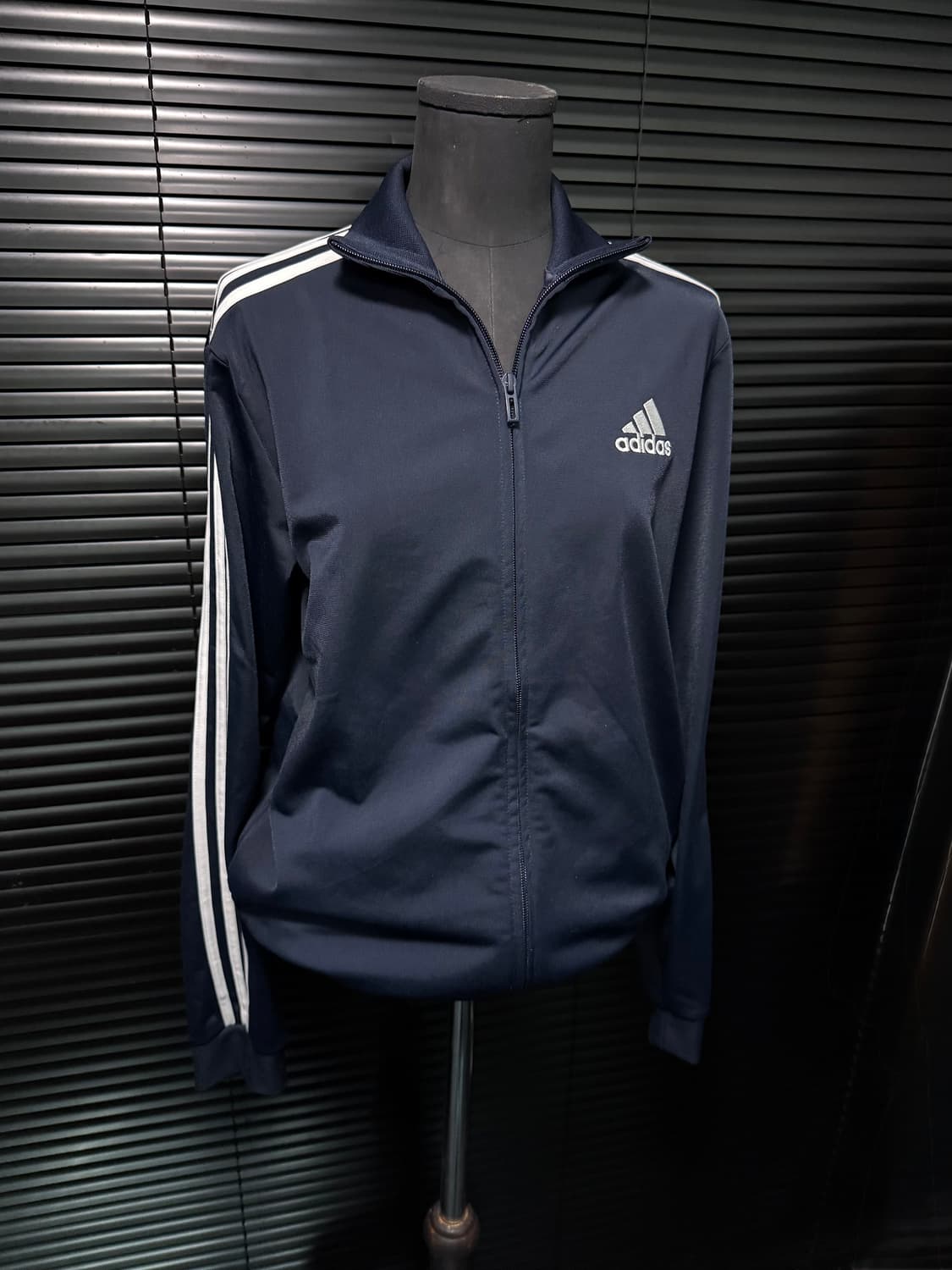 아디다스 네이비 남색 져지 저지 집업 트랙탑 M 95 삼선 트레이닝 런닝 상품이미지1