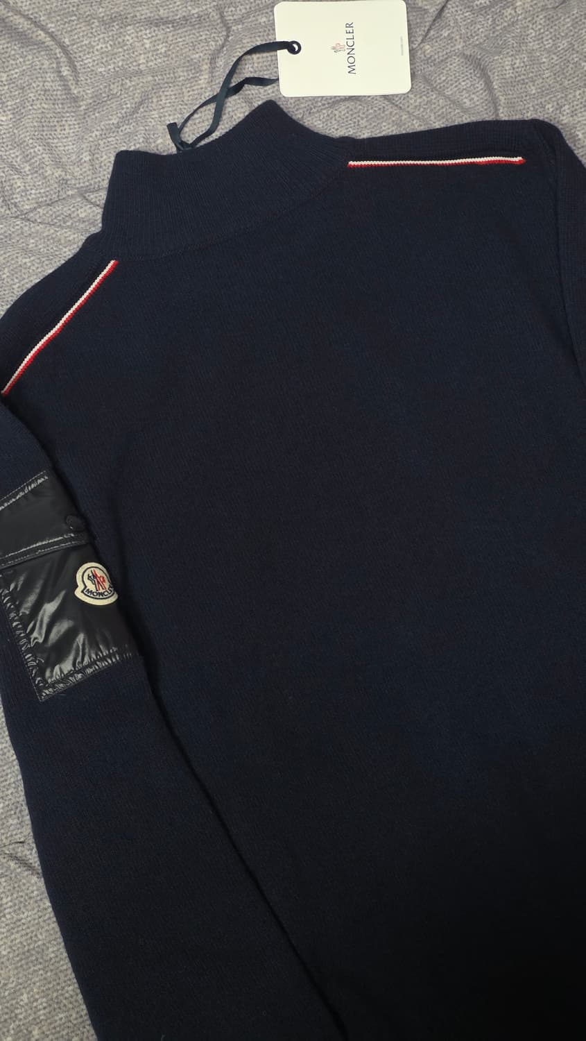 몽클레르 니트집업 다크네이비 XL (새상품) 상품이미지4