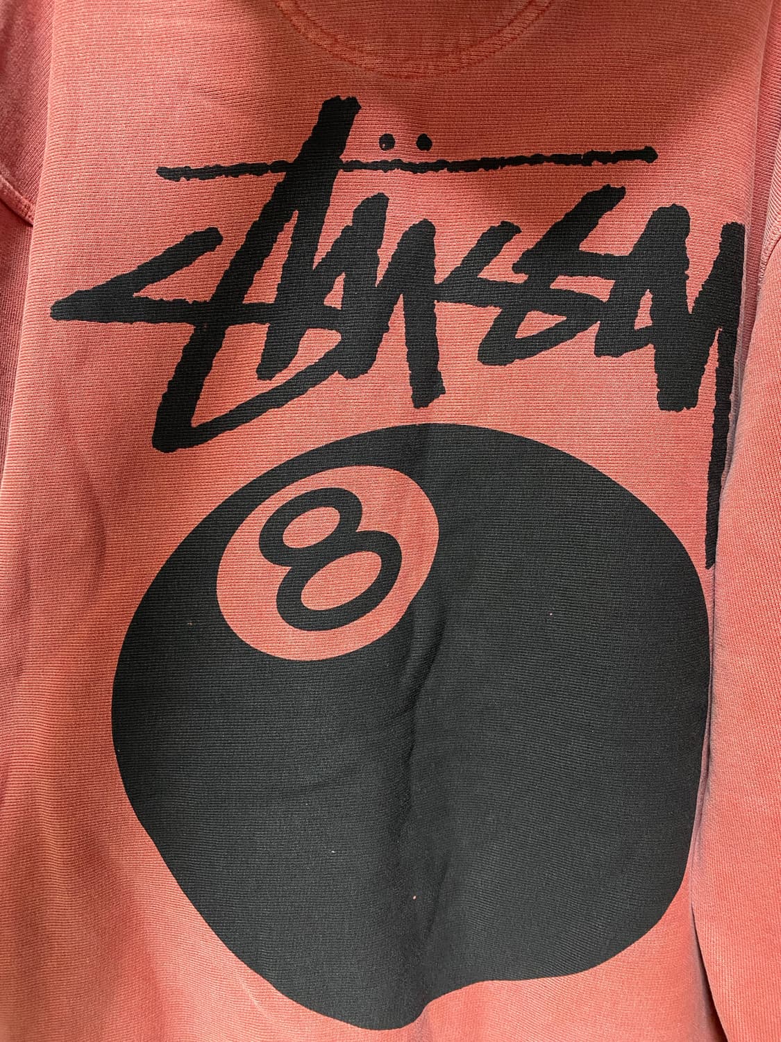 스투시 8볼 후드 피그먼트 구아바컬러 상품이미지6