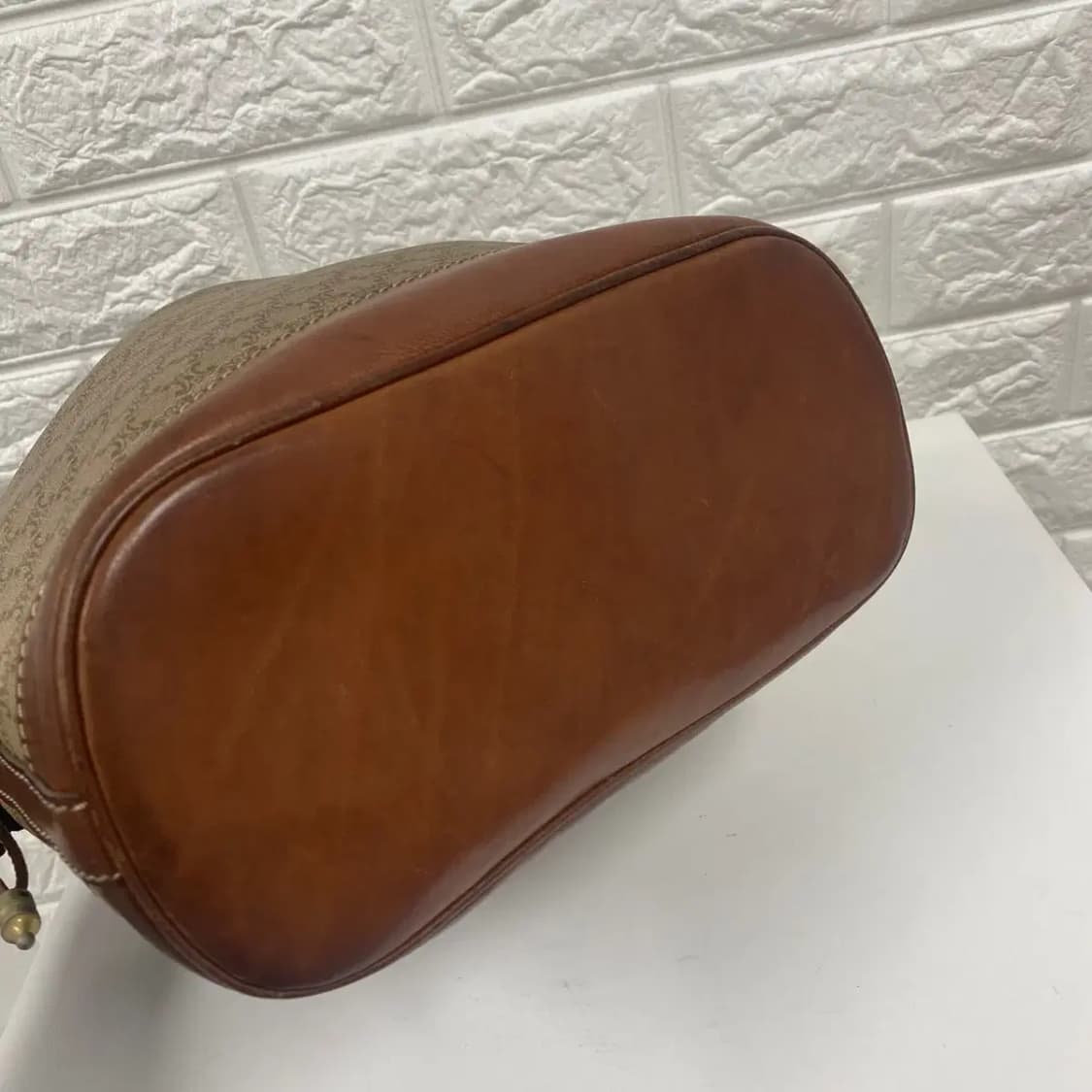 CELINE / 빈티지 셀린느 베이지 마카담 버킷백 상품이미지8