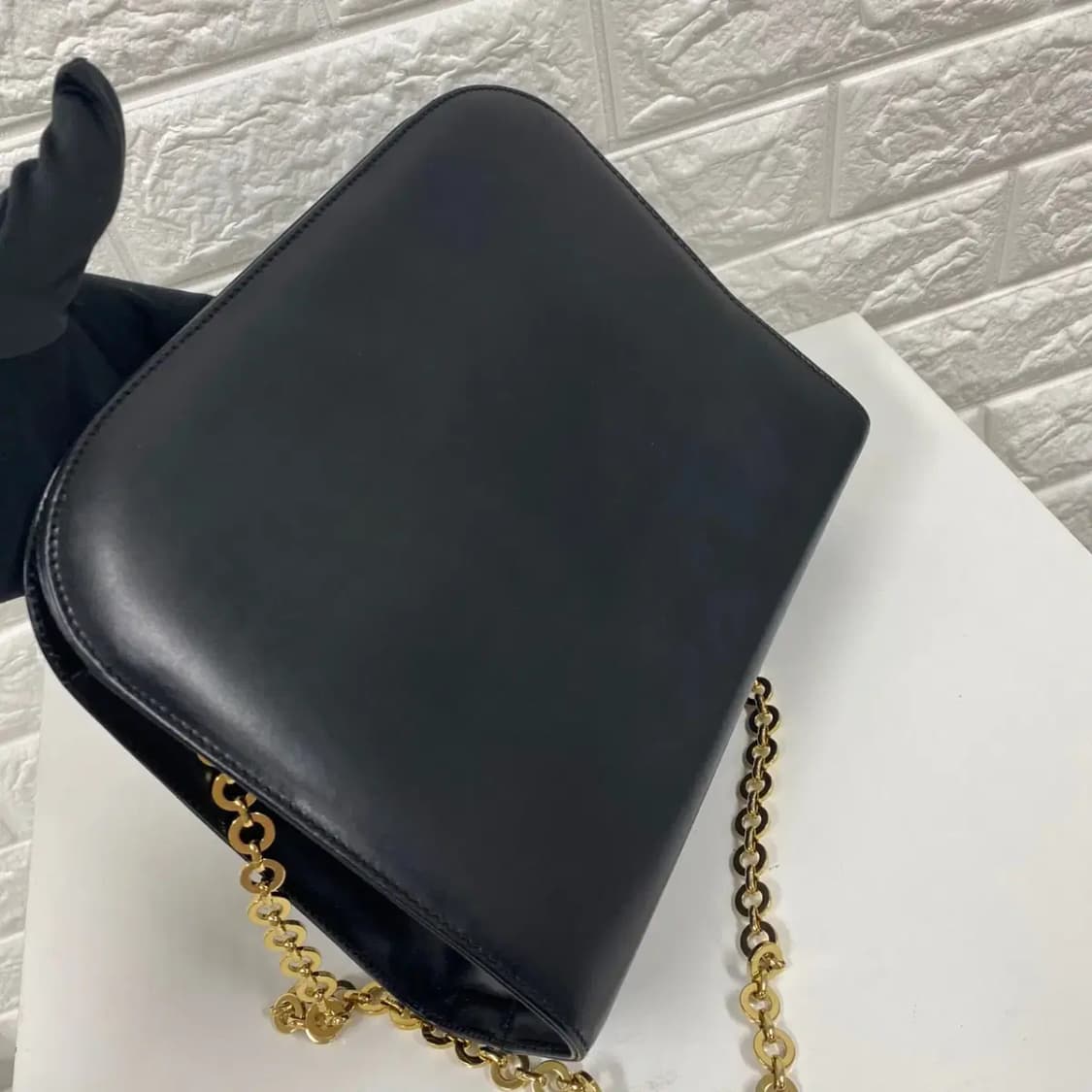 FERRAGAMO / 빈티지 페라가모 골드 간치니 버클 클러치 / 체인백 상품이미지4