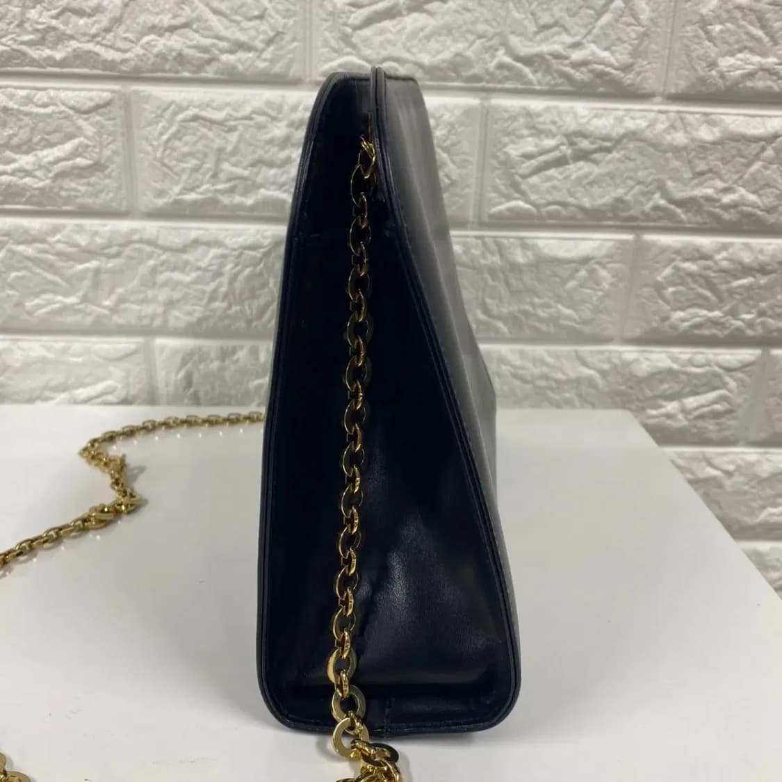 FERRAGAMO / 빈티지 페라가모 골드 간치니 버클 클러치 / 체인백 상품이미지5