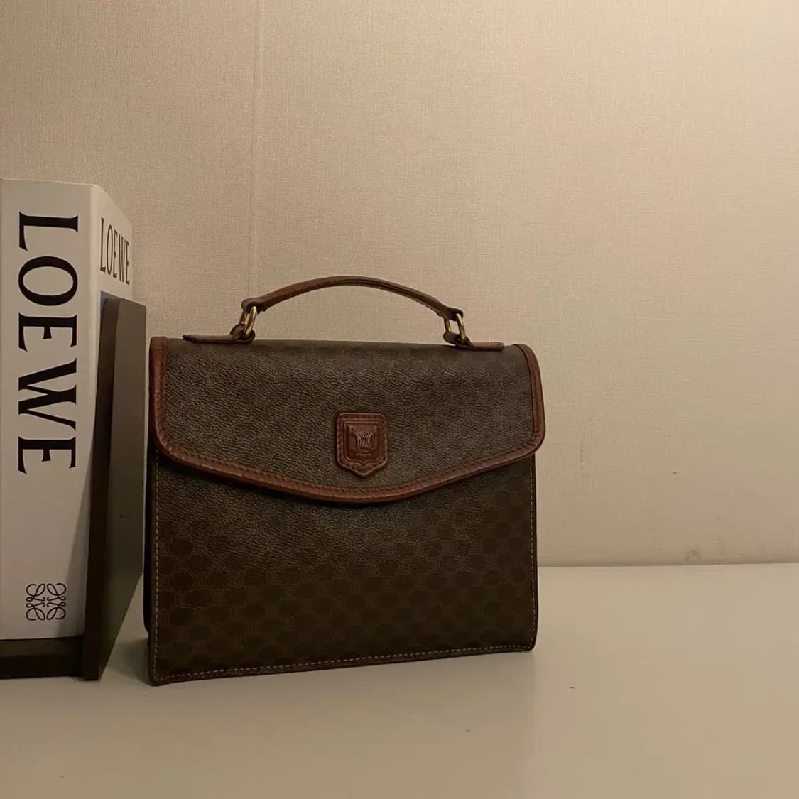CELINE / 빈티지 셀린느 브라운 마카담 스몰 브리프케이스 / 핸드백 상품이미지1