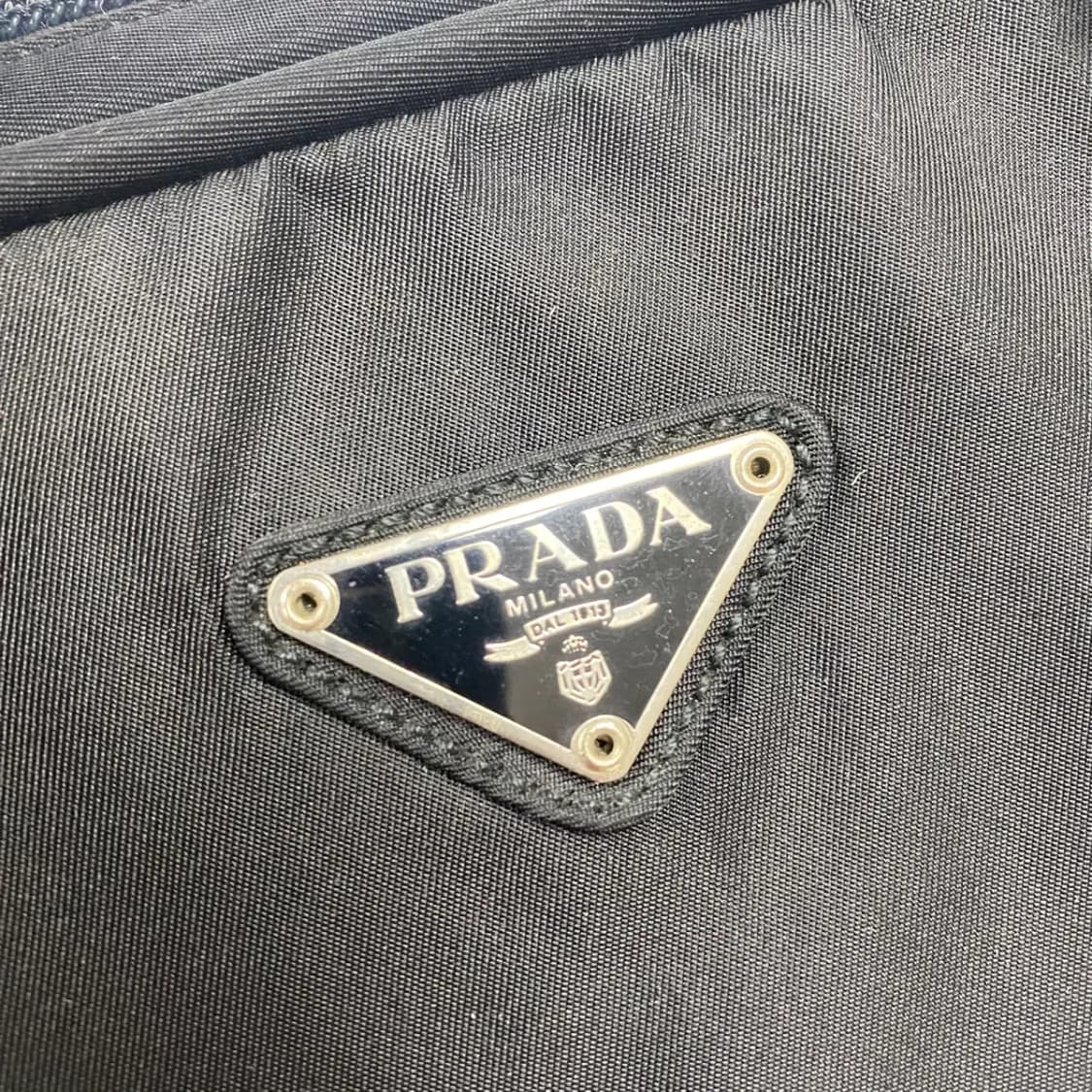 PRADA / 빈티지 프라다 삼각로고 블랙 나일론 자물쇠 핸드백 /토트백 상품이미지7