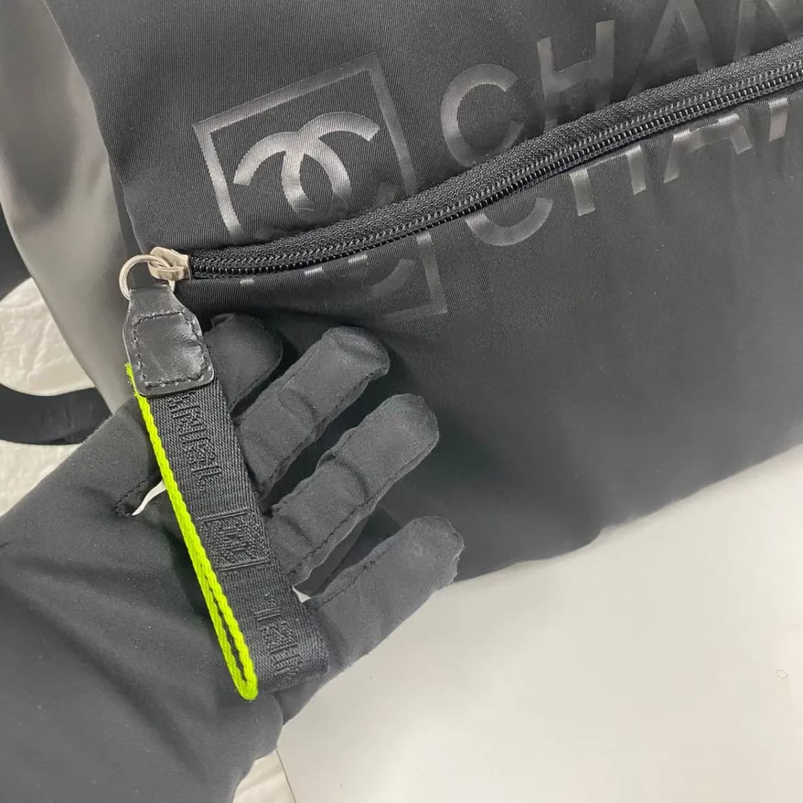 CHANEL / 빈티지 샤넬 9번대 스포츠 라인 블랙 메신저 백/크로스백 상품이미지7
