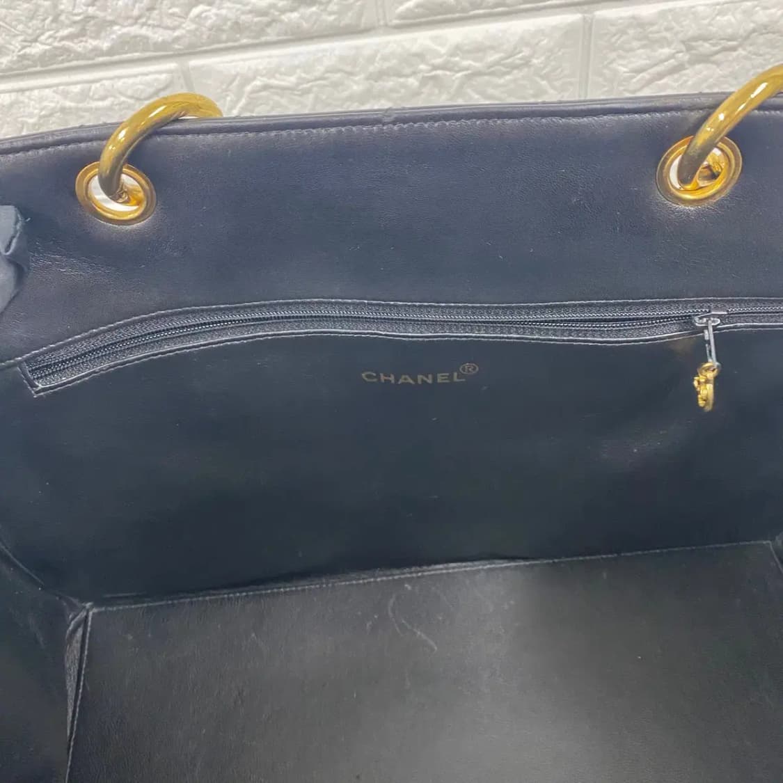 CHANEL/빈티지 샤넬 4번대 블랙 페이던트 GST 그랜드 샤핑 토트백 상품이미지10