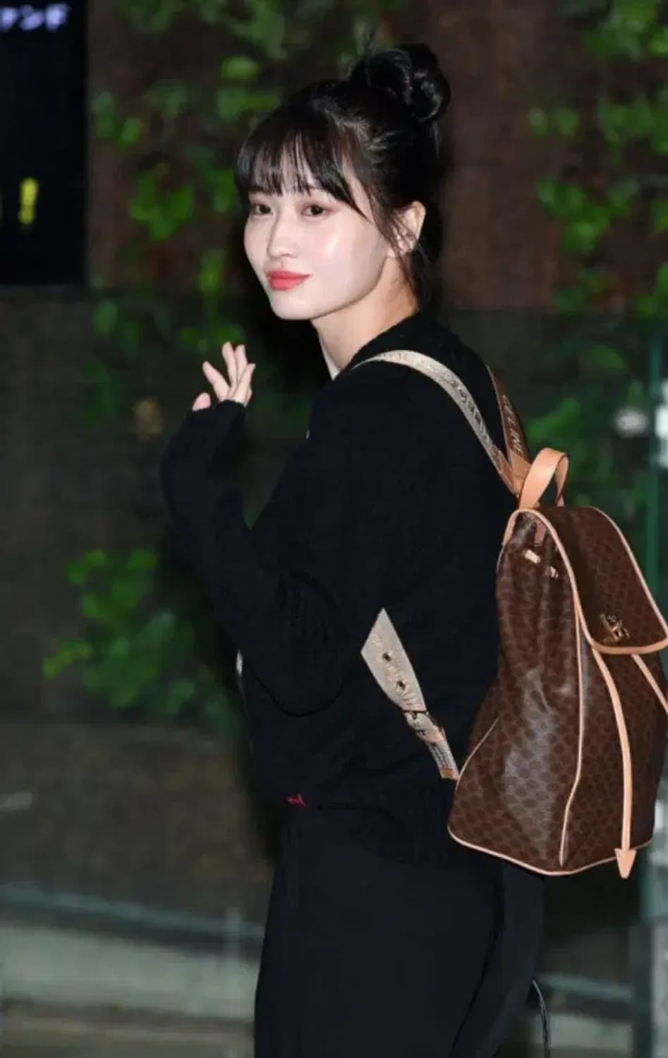 CELINE / 빈티지 셀린느 골드링 브라운 마카담 백팩 상품이미지2