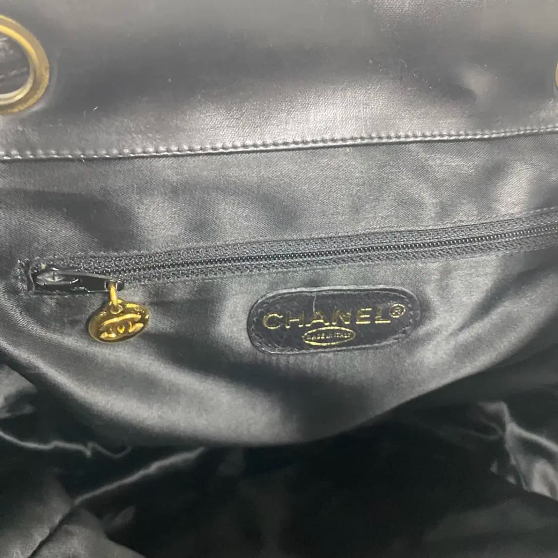 CHANEL / 빈티지 샤넬 3번대 블랙 마틀라세 듀마 백팩 상품이미지10