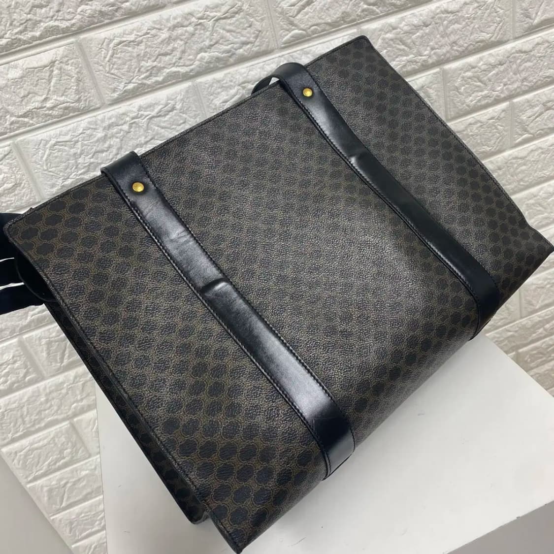 CELINE / 빈티지 셀린느 블랙 마카담 토트백 / 숄더백 상품이미지4