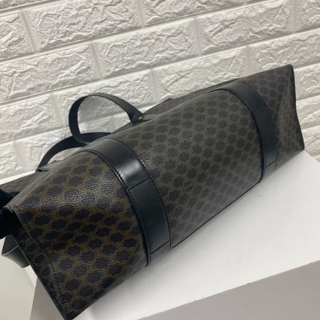 CELINE / 빈티지 셀린느 블랙 마카담 토트백 / 숄더백 상품이미지6