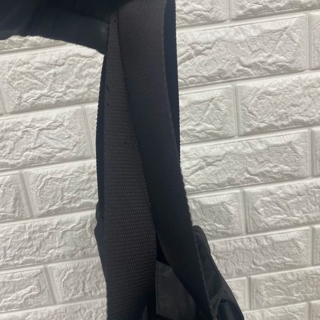 PRADA / 빈티지 프라다 삼각로고 포코노 블랙 나일론 더블포켓 토트백 상품이미지8