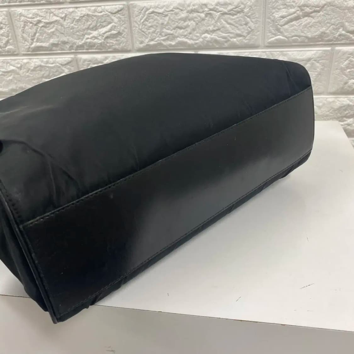 PRADA / 빈티지 프라다 블랙 나일론 삼각로고 토트백 상품이미지9