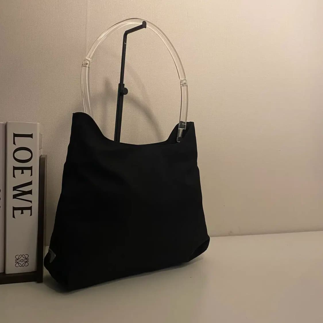 PRADA / 빈티지 프라다 삼각로고 포코노 블랙 나일론 원 숄더백 상품이미지1