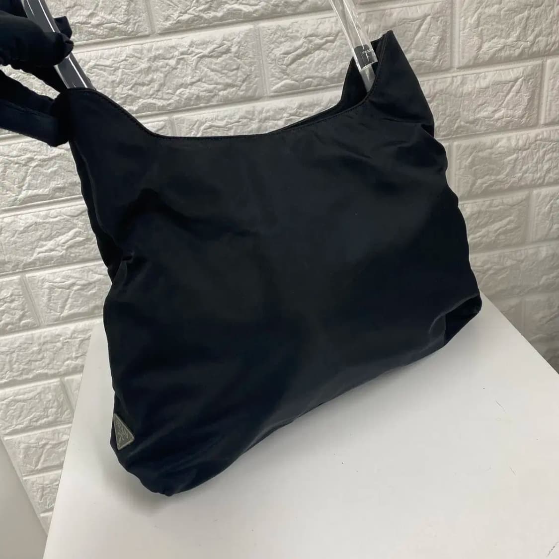 PRADA / 빈티지 프라다 삼각로고 포코노 블랙 나일론 원 숄더백 상품이미지3