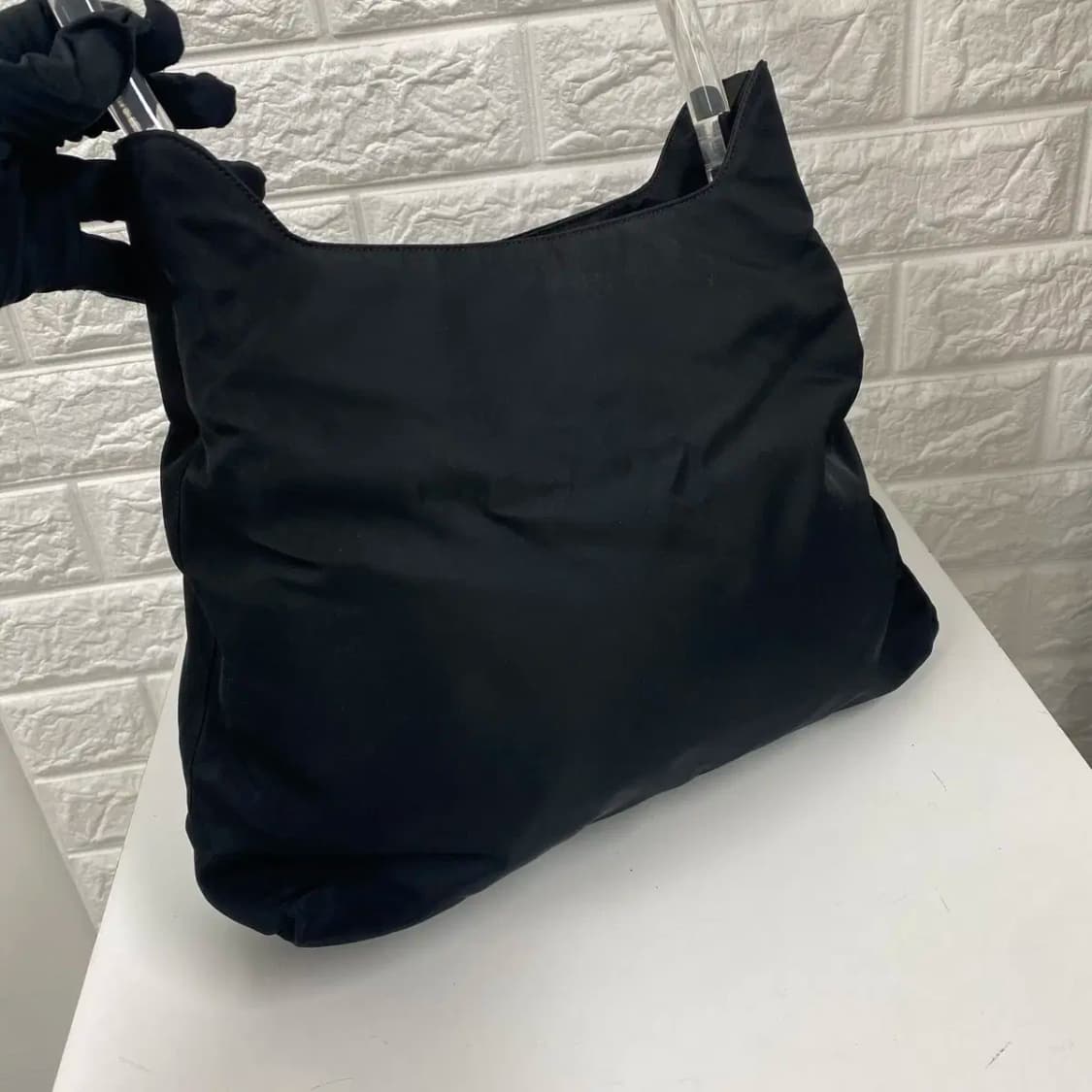 PRADA / 빈티지 프라다 삼각로고 포코노 블랙 나일론 원 숄더백 상품이미지4