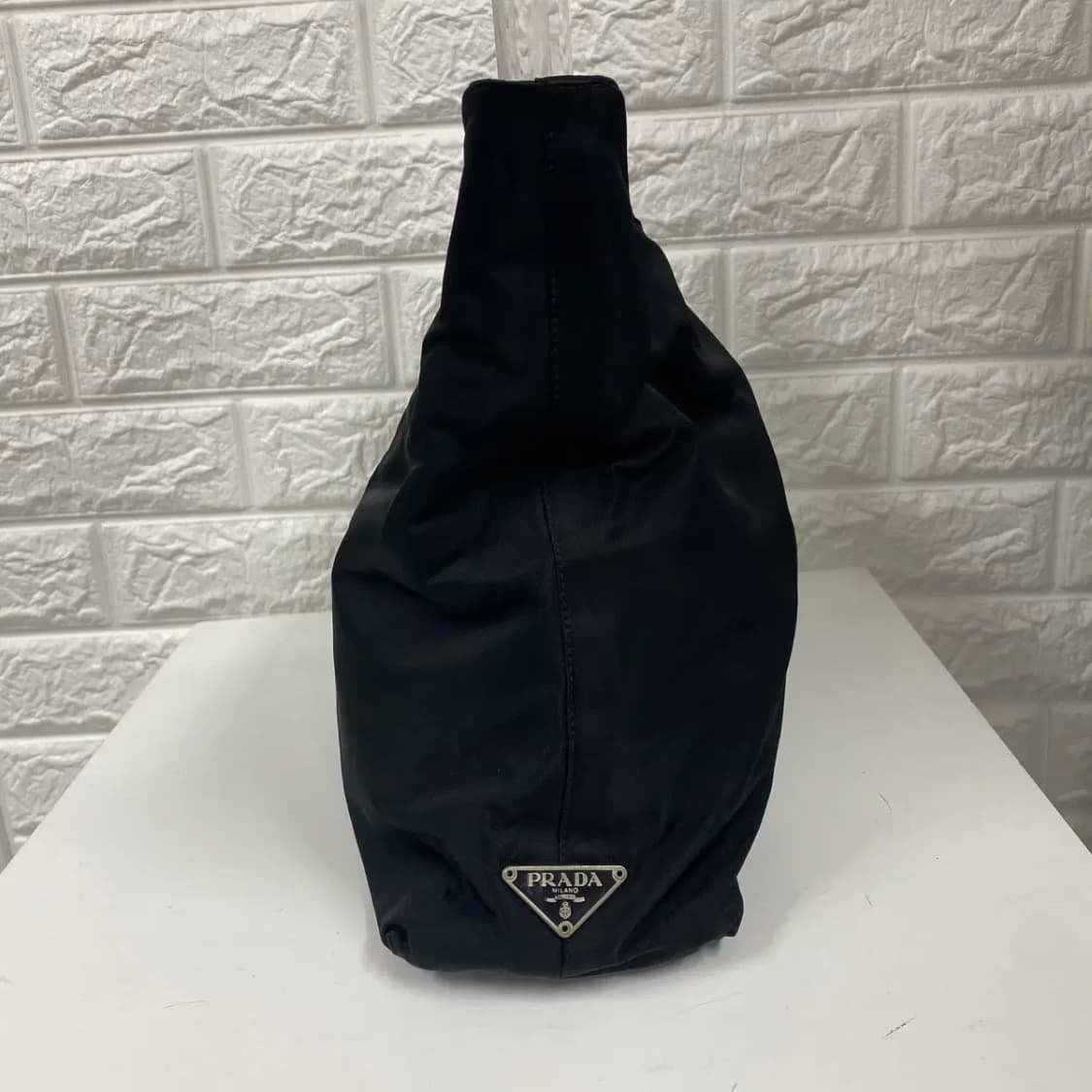 PRADA / 빈티지 프라다 삼각로고 포코노 블랙 나일론 원 숄더백 상품이미지5