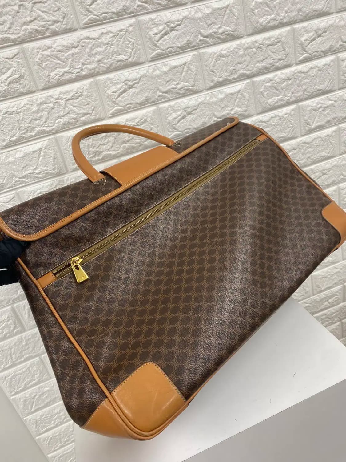 CELINE / 빈티지 셀린느 브라운 마카담 보스턴백 / 트레블백 상품이미지4