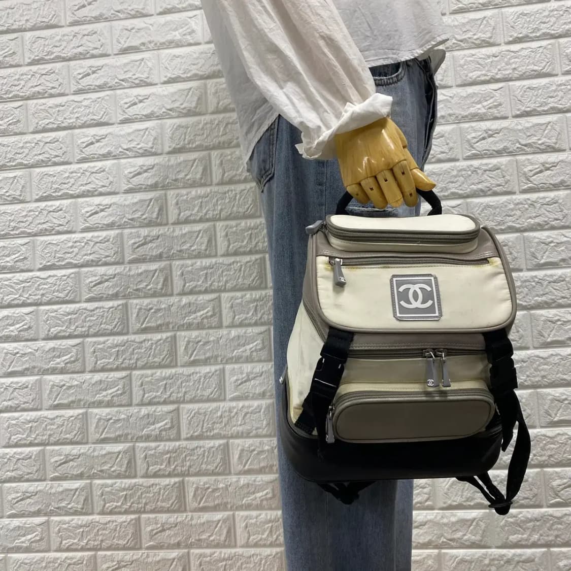 CHANEL / 빈티지 샤넬 6번대 스포츠 라인 스몰 백팩 상품이미지3