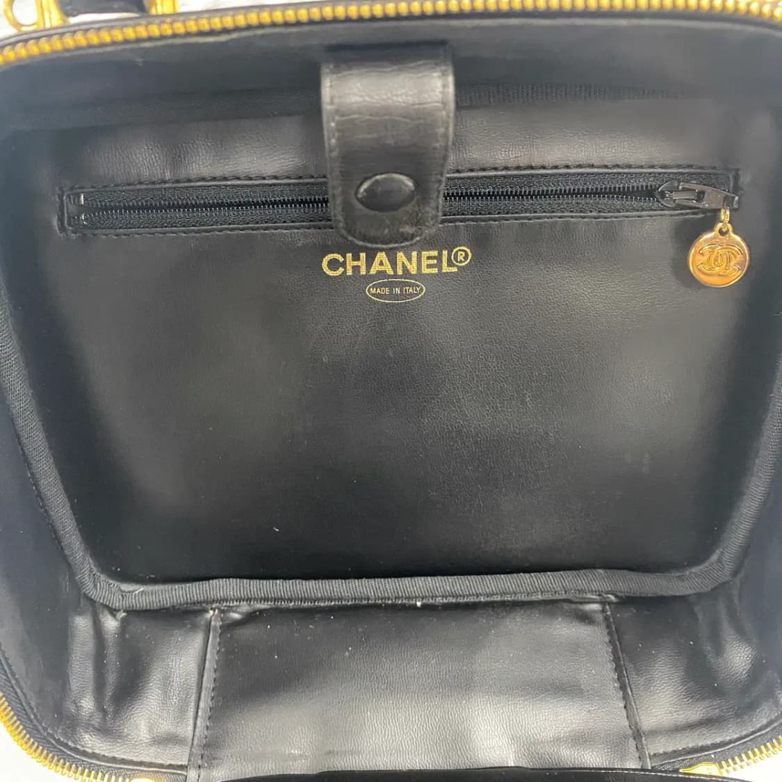 CHANEL / 빈티지 샤넬 CC 페이던트 베니티 코스메틱백 / 투웨이백 상품이미지10