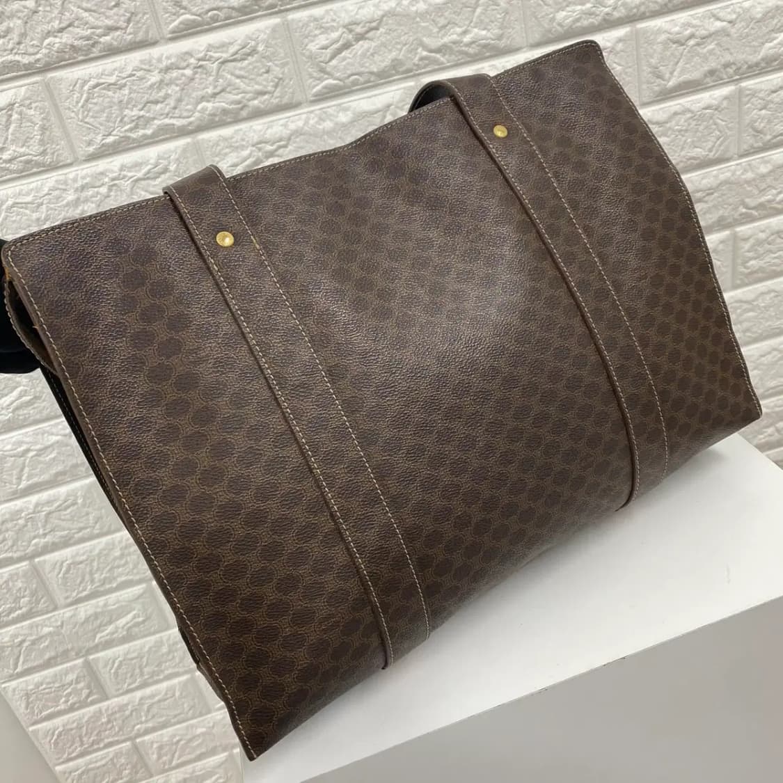 CELINE / 빈티지 셀린느 브라운 마카담 토트백 / 숄더백 상품이미지5