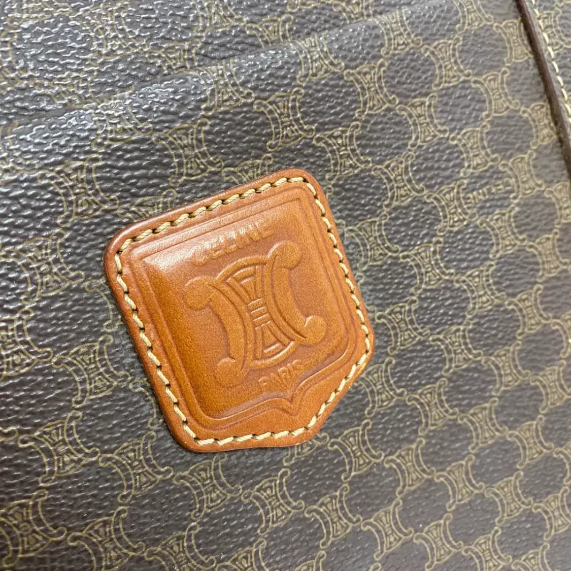 CELINE / 빈티지 셀린느 브라운 마카담 토트백 / 숄더백 상품이미지9