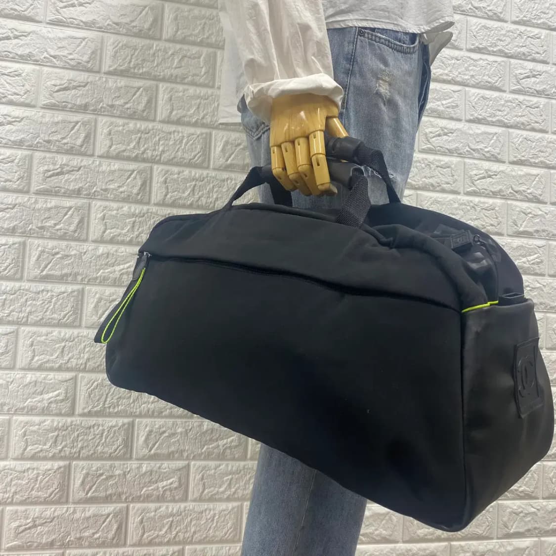 CHANEL /빈티지 샤넬 9번대 스포츠 라인 블랙 보스턴 백 /크로스백 상품이미지3