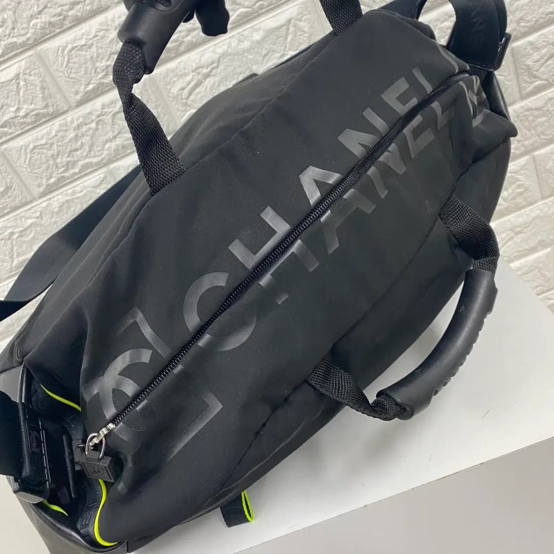 CHANEL /빈티지 샤넬 9번대 스포츠 라인 블랙 보스턴 백 /크로스백 상품이미지6