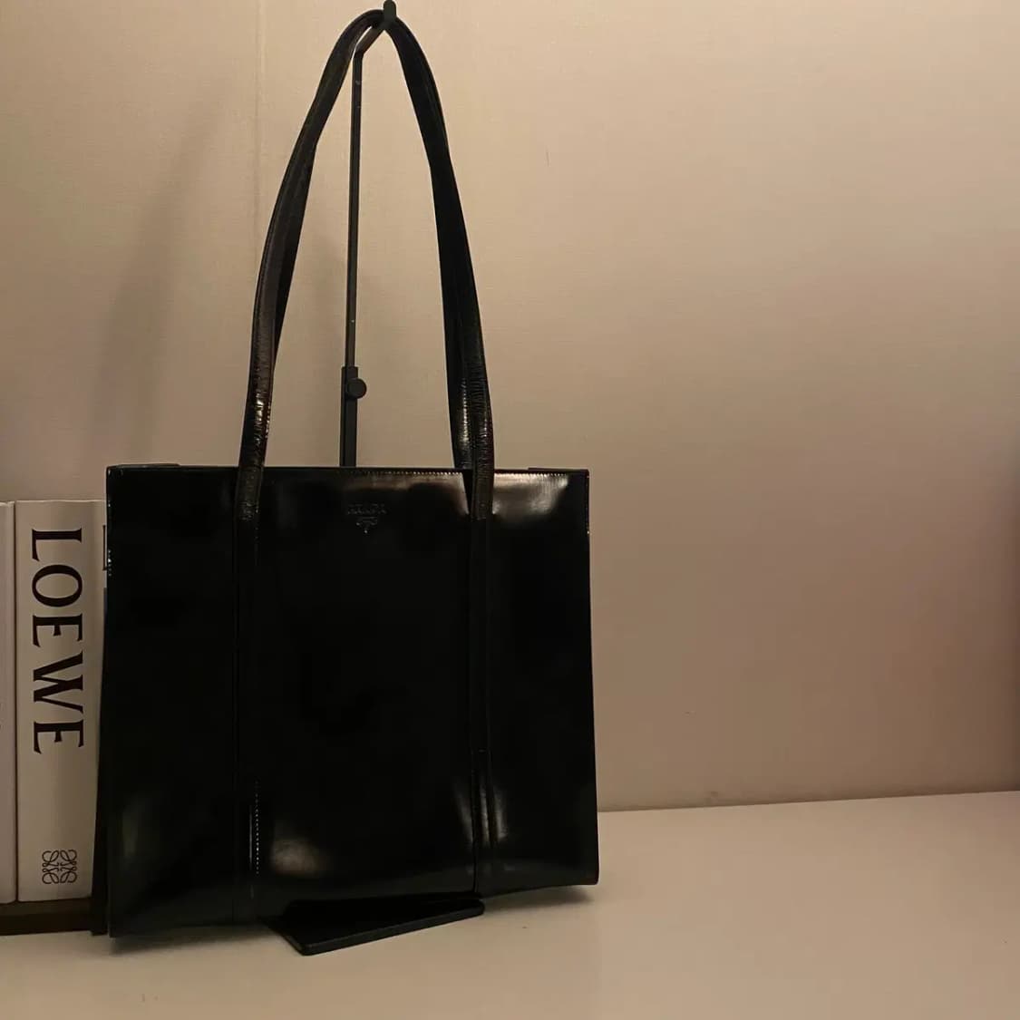 PRADA / 빈티지 프라다 블랙 페이던트 숄더백 상품이미지1