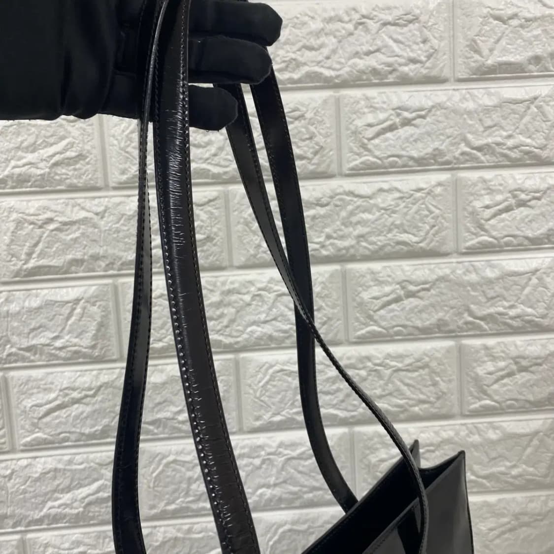 PRADA / 빈티지 프라다 블랙 페이던트 숄더백 상품이미지6