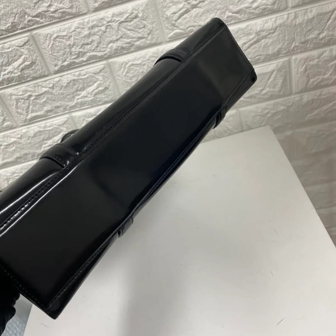 PRADA / 빈티지 프라다 블랙 페이던트 숄더백 상품이미지8