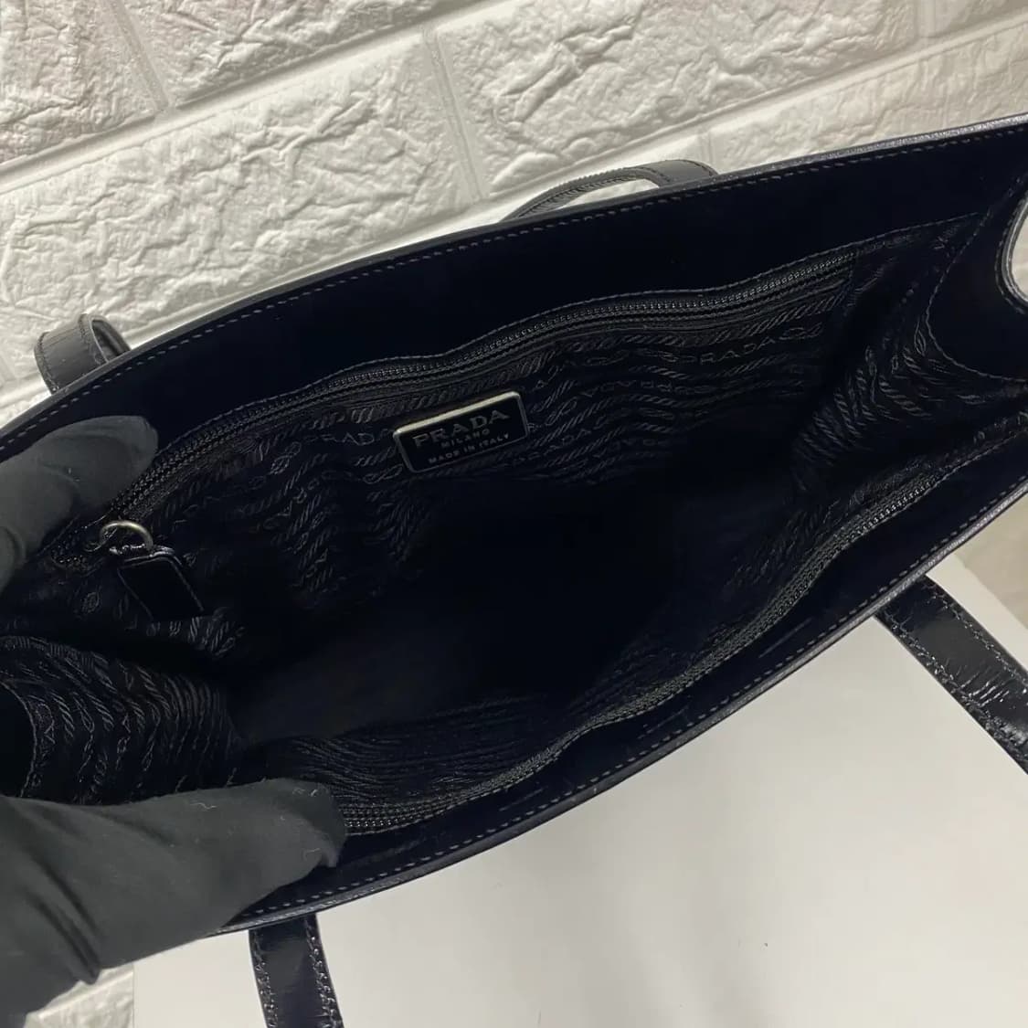 PRADA / 빈티지 프라다 블랙 페이던트 숄더백 상품이미지9