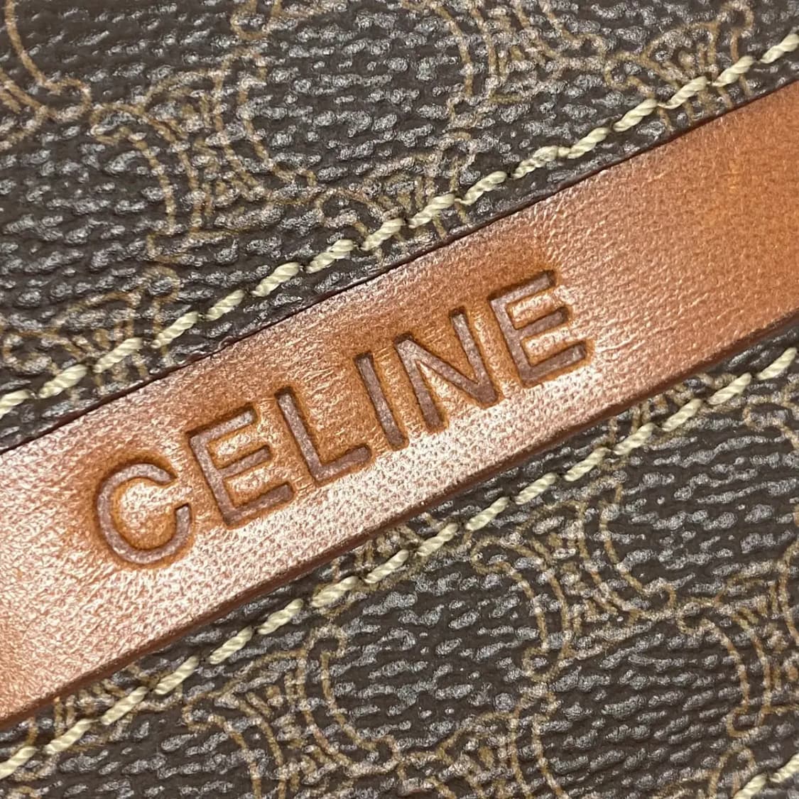 CELINE / 빈티지 셀린느 브라운 마카담 스퀘어 마이크로 미니 백팩 상품이미지9