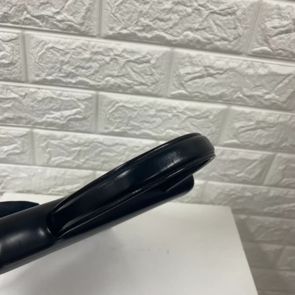 GIVENCHY / 빈티지 지방시 4G 금장 로고 블랙 카프 탑 핸들백 상품이미지5