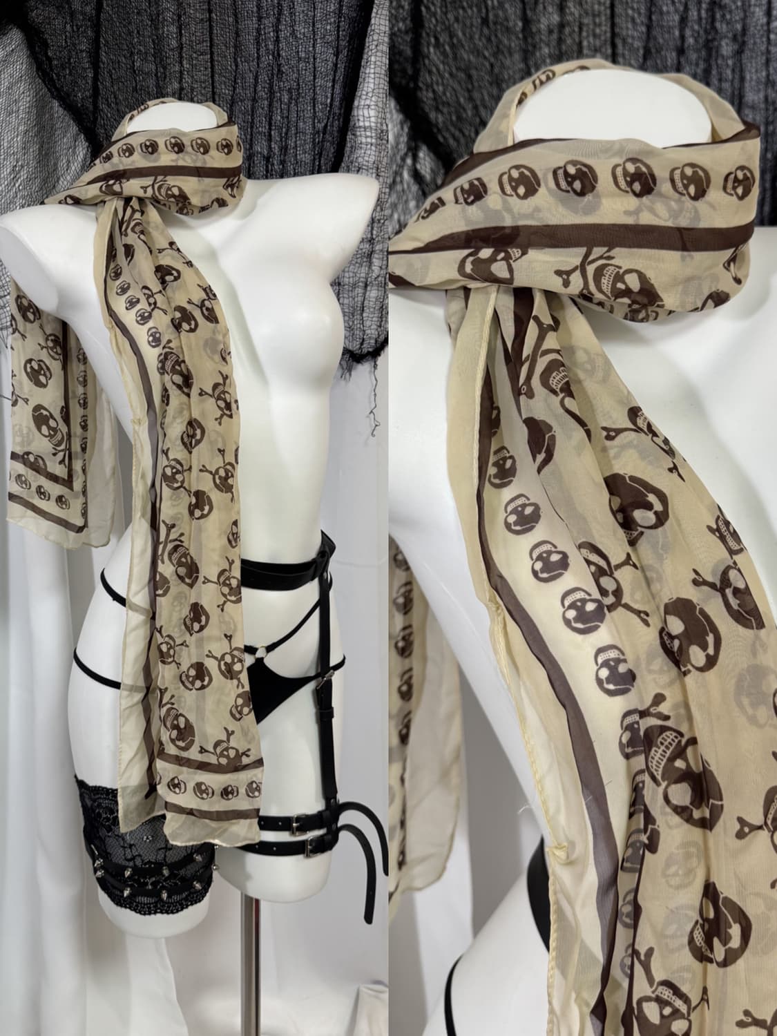skull scarf 상품이미지1