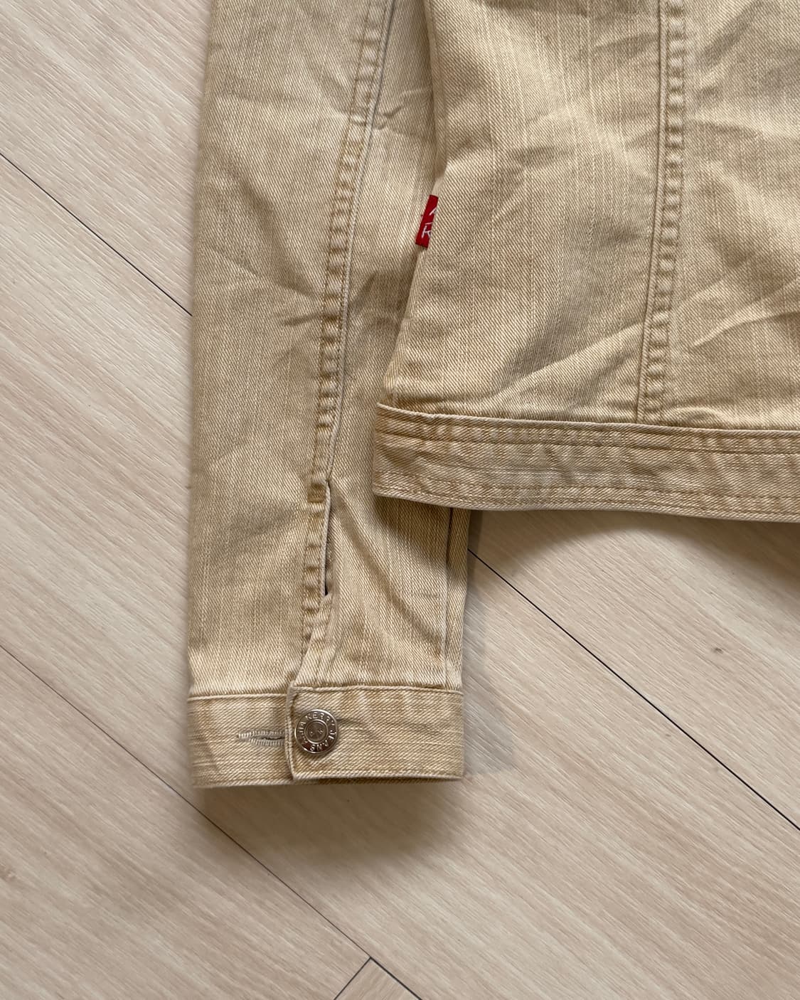 [Something] Beige Denim Jacket 상품이미지6