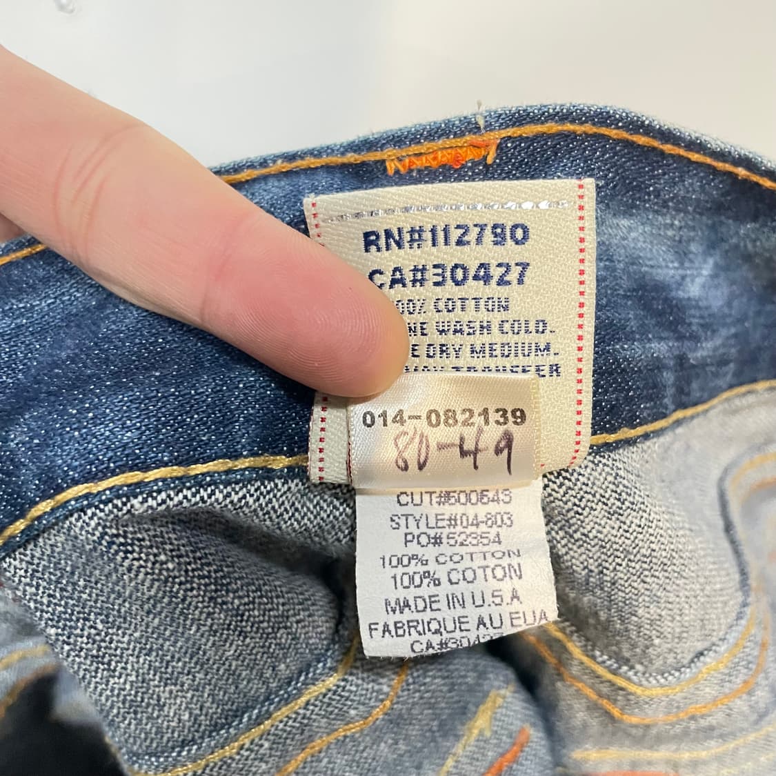 트루릴리젼 USA 부츠컷 데님 팬츠 상품이미지10