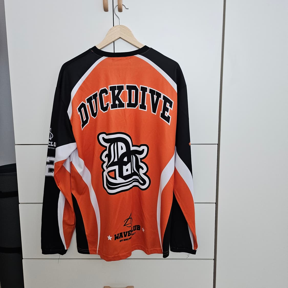 (실착1회) 덕다이브 메쉬 롱슬리브 오렌지 XL 상품이미지2