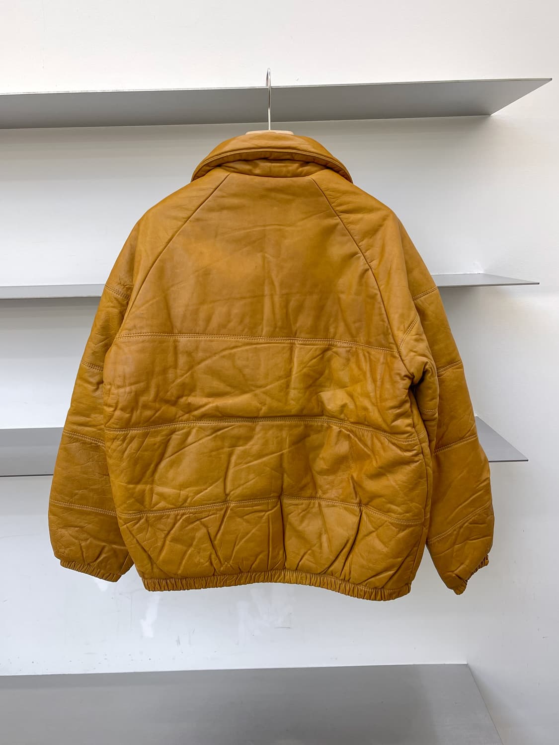  하이드 앤 시크 90s 소 가죽 다운 자켓 상품이미지4