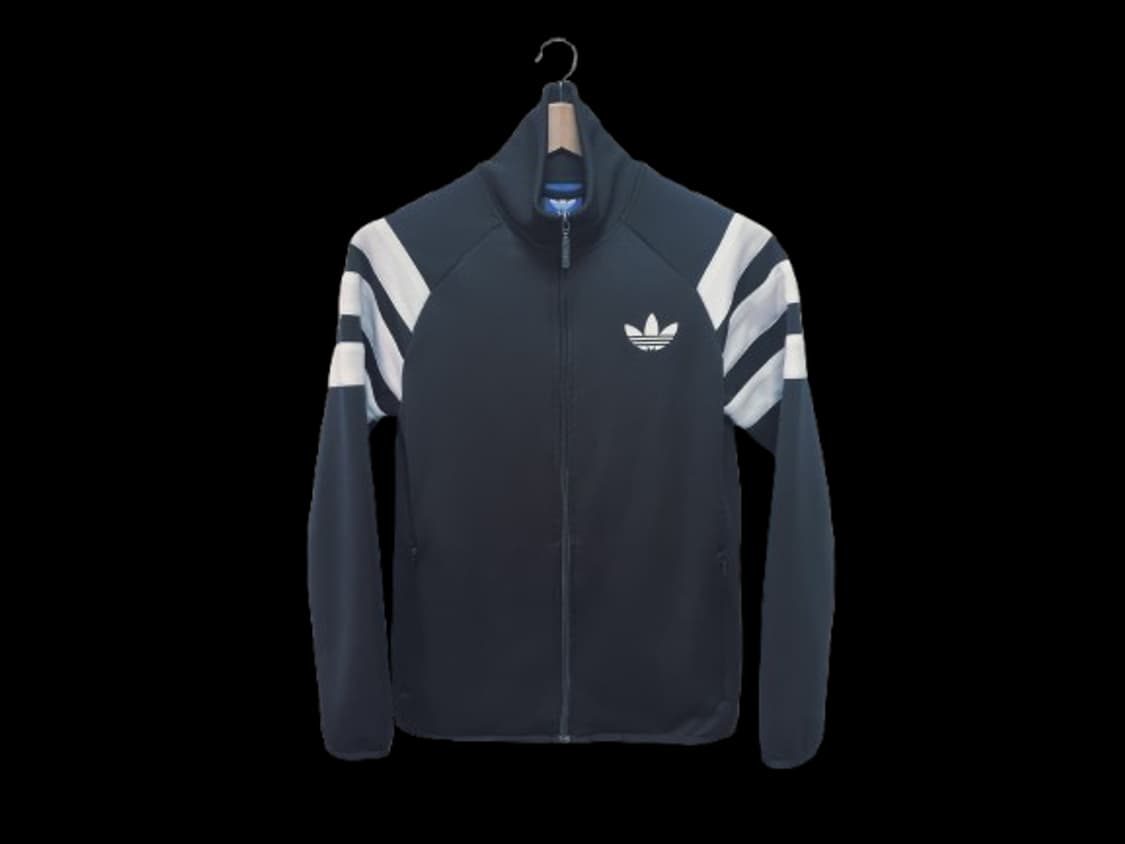 남성 레어 아디다스 불꽃 트레포일 검정 블랙 트랙탑 져지 저지 트레이닝복 상품이미지2