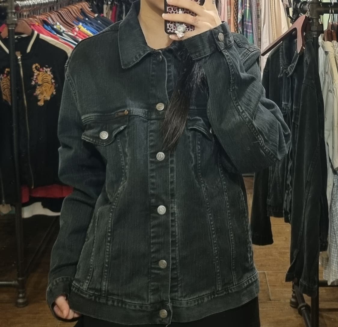 [Hi] vtg 빈티지 데님자켓 블랙 상품이미지1