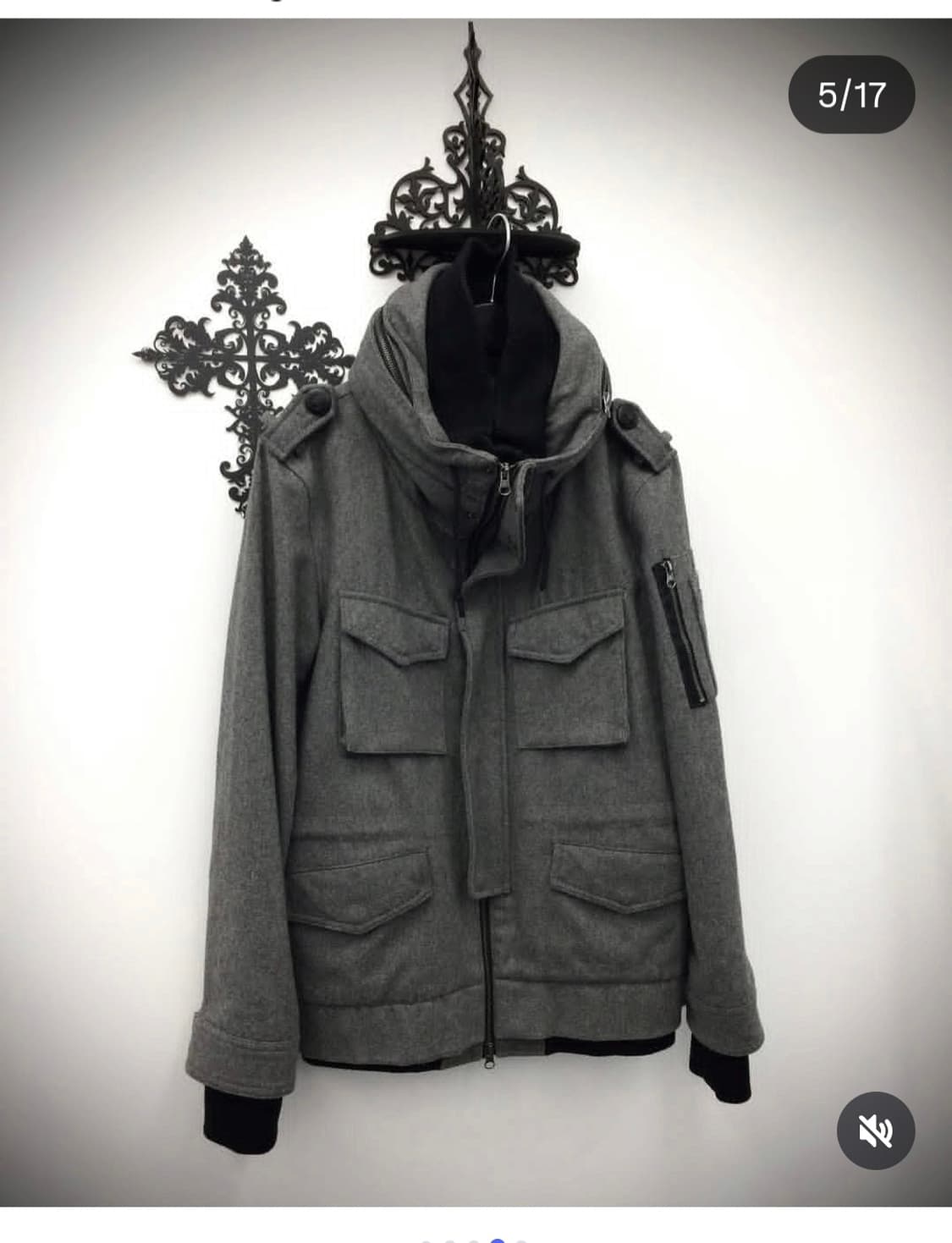 큐빈티지 ACR 프리뷰 투웨이 그레이 자켓 상품이미지1