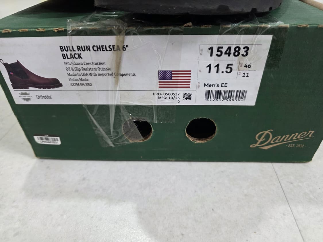 Danner Bull Run Chelsea 6" Black US 11.5 상품이미지4