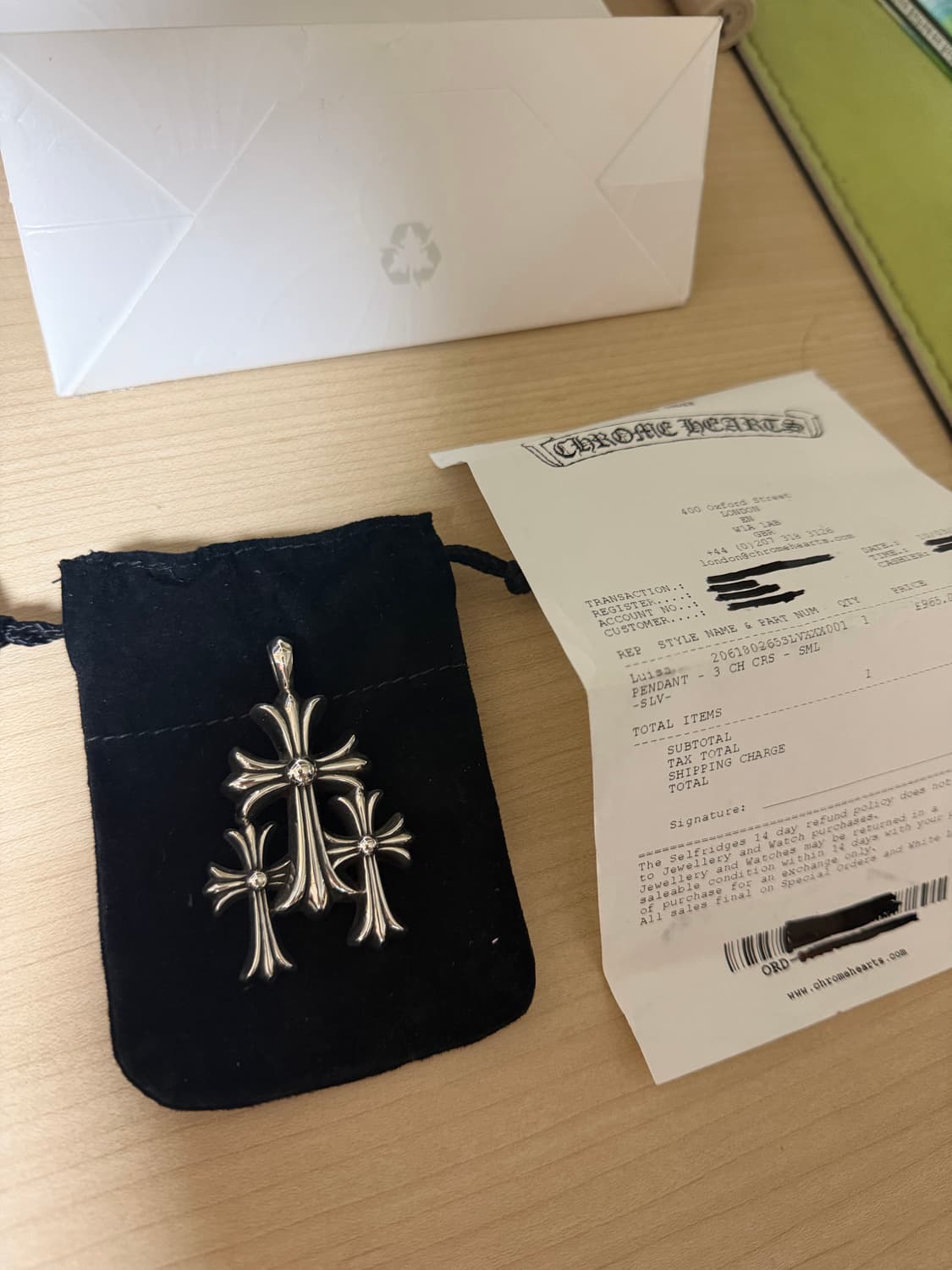 크롬하츠 3ch 트리플크로스 펜던트 상품이미지1