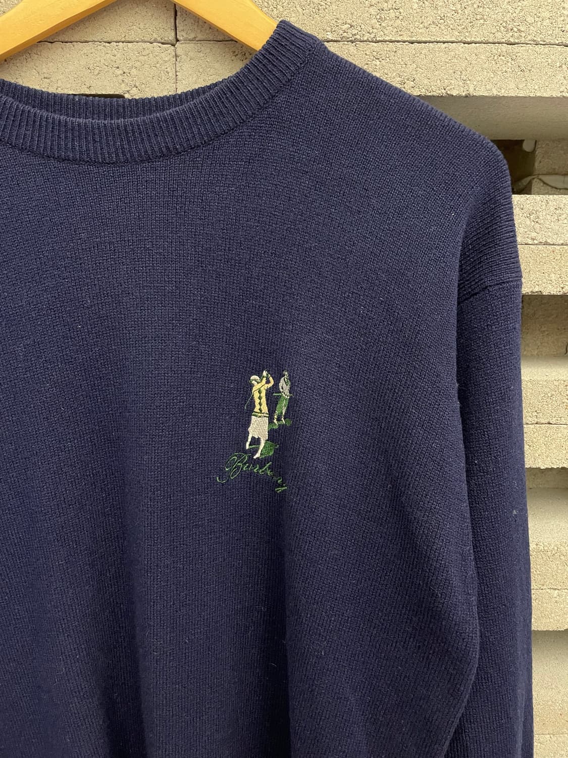 1990s Burberrys 버버리 스코틀랜드 골프맨 니트 상품이미지5