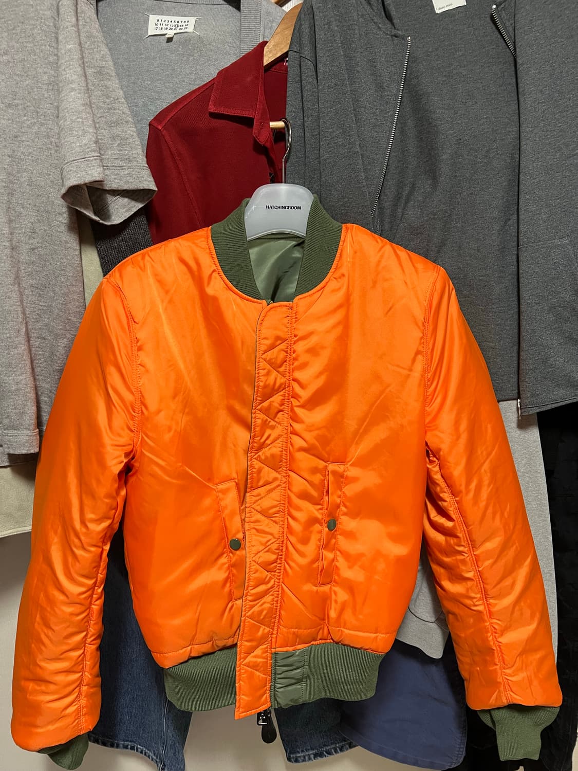 알파인더스트리 MA-1 올리브 슬림핏 상품이미지8