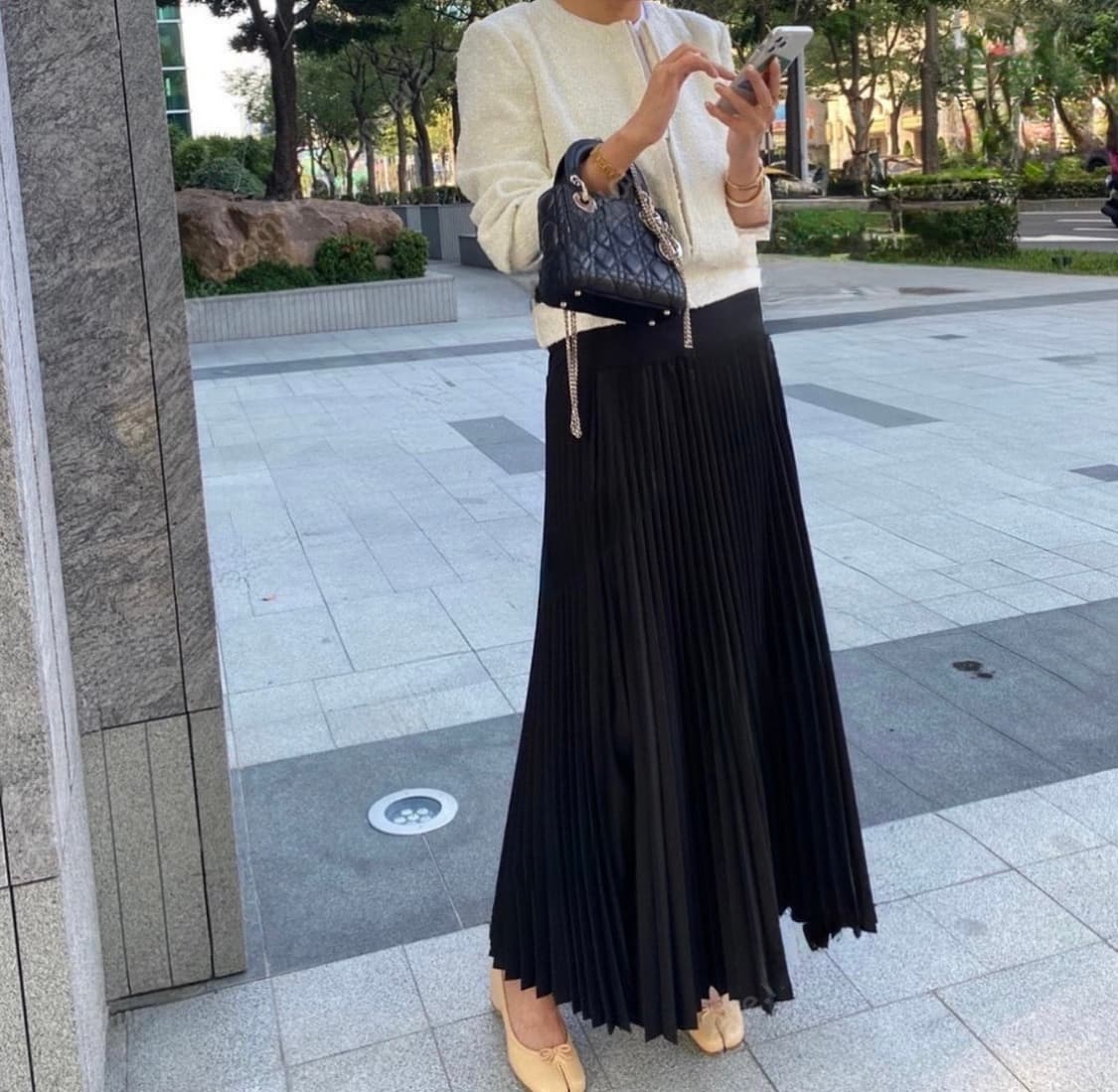 aumuu 오뮤 트위드 블루종 자켓 상품이미지1