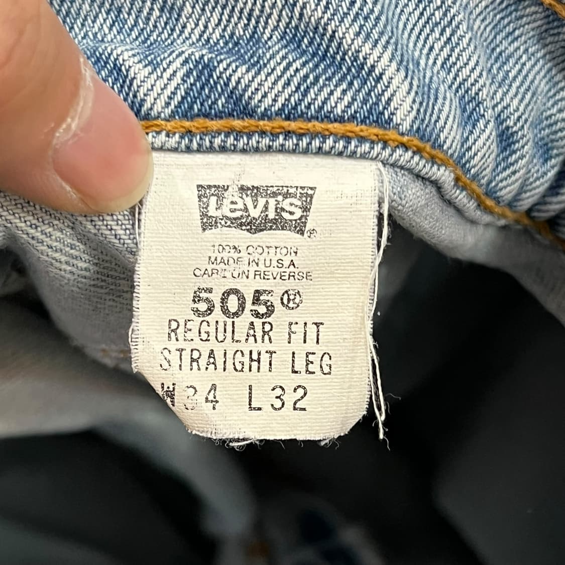  USA 리바이스 505 데님팬츠 y13972 상품이미지8