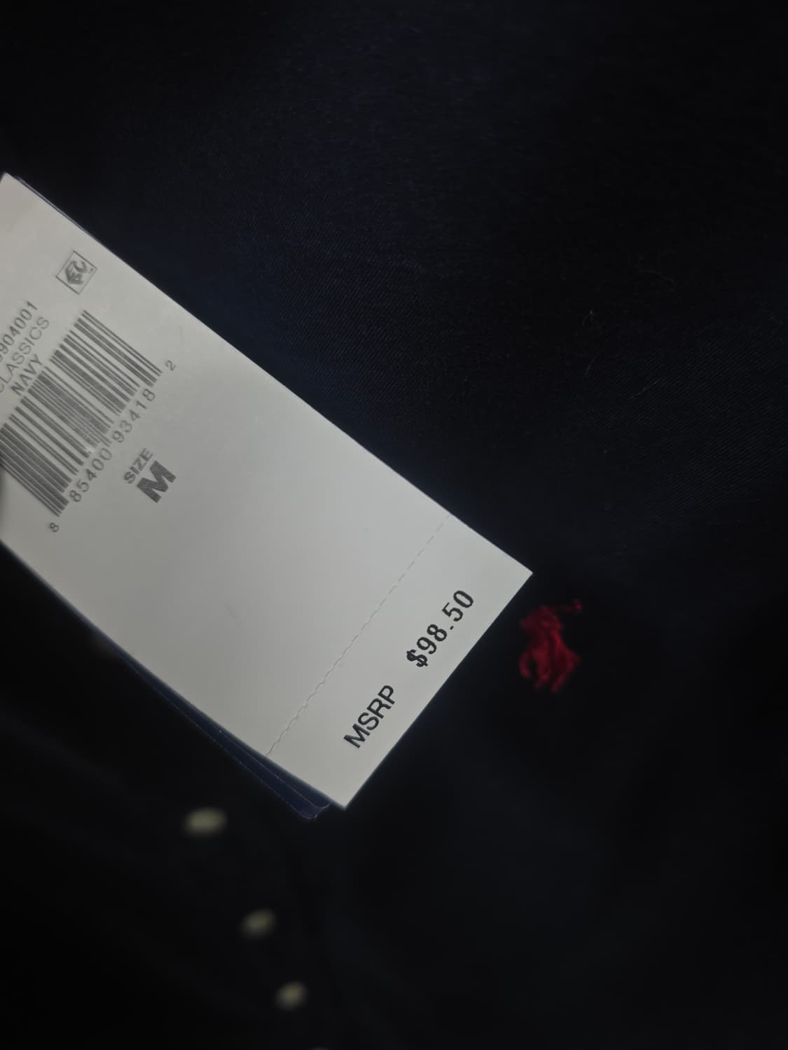 폴로랄프로렌 코튼 네이비 셔츠 새상품 M 상품이미지3