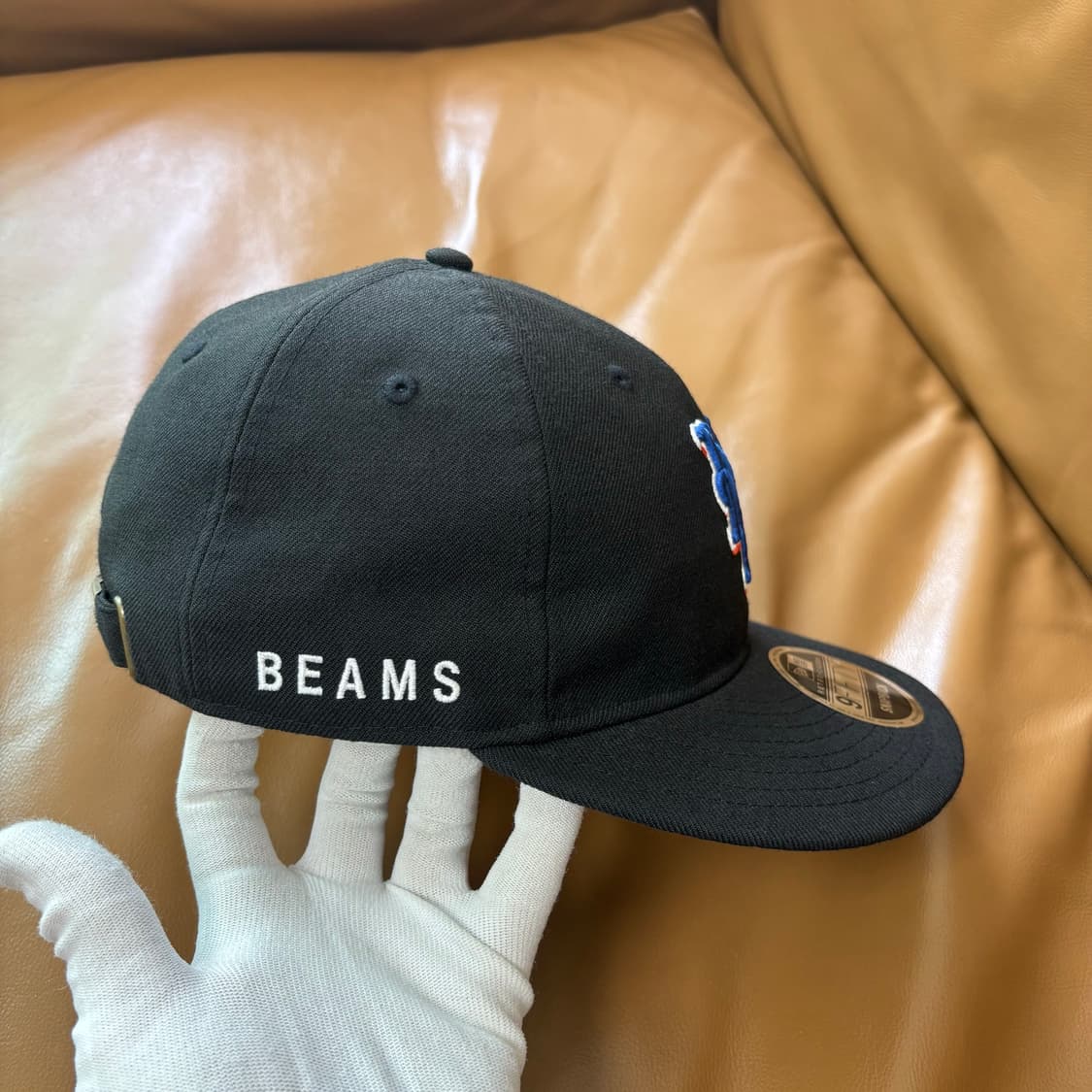 BEAMS 빔즈 빔스 뉴에라 9Fifty 6패널 볼캡 모자 메츠 블랙 상품이미지3