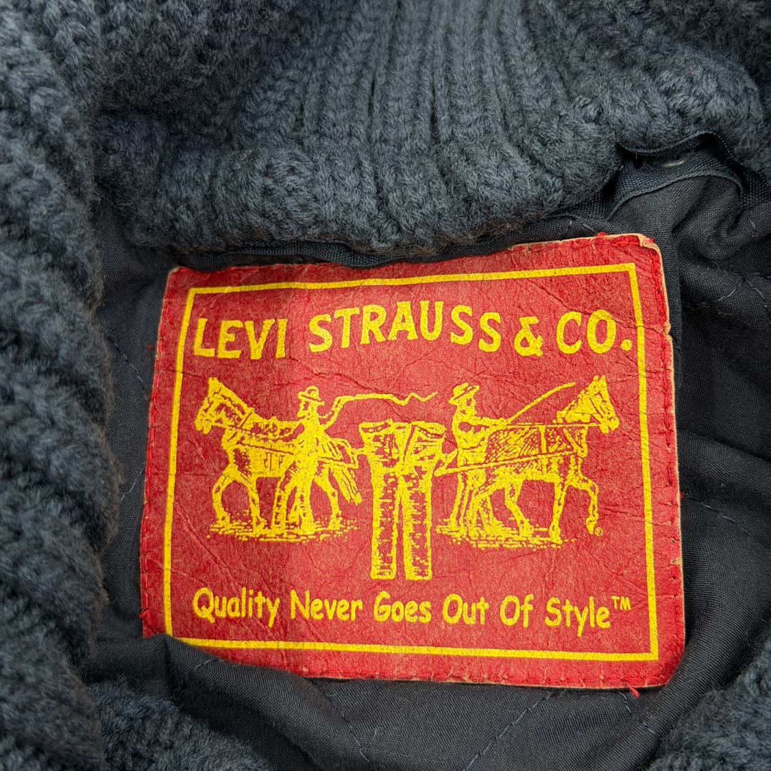 리바이스 빈티지 청 데님 워크 니트 베스트 Y2K 조끼 95 상품이미지5